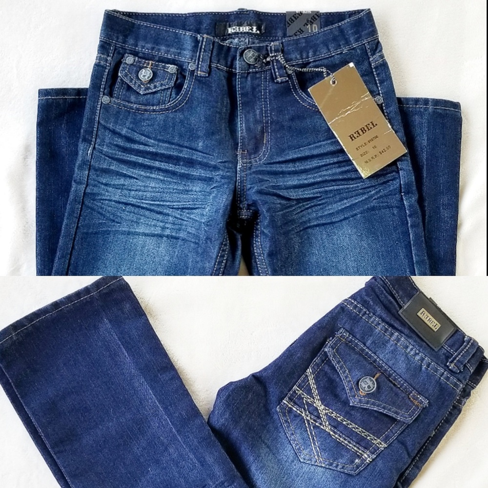 NWT Rebel Jeans Youth sz 10